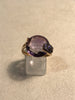 Ring with Flat Amethyst