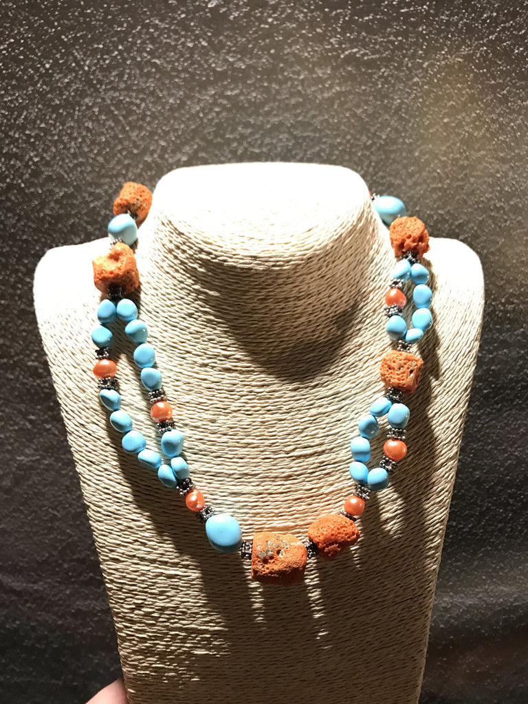 Coral and Torquoise Necklace