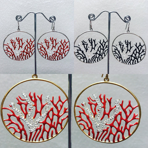 Pendant Earrings " Reef Party"