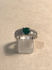 Ring with Emerald and Baguette Diamonds