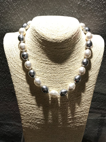 Pearl with Silver