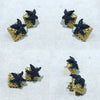 Earrings " Black Seastar "