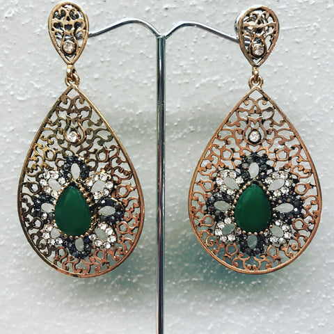 Pendant Earrings " Indian Style "