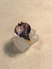 Ring with Flat Amethyst