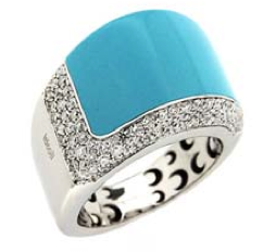 " Light Blue Tourquoise Ring "